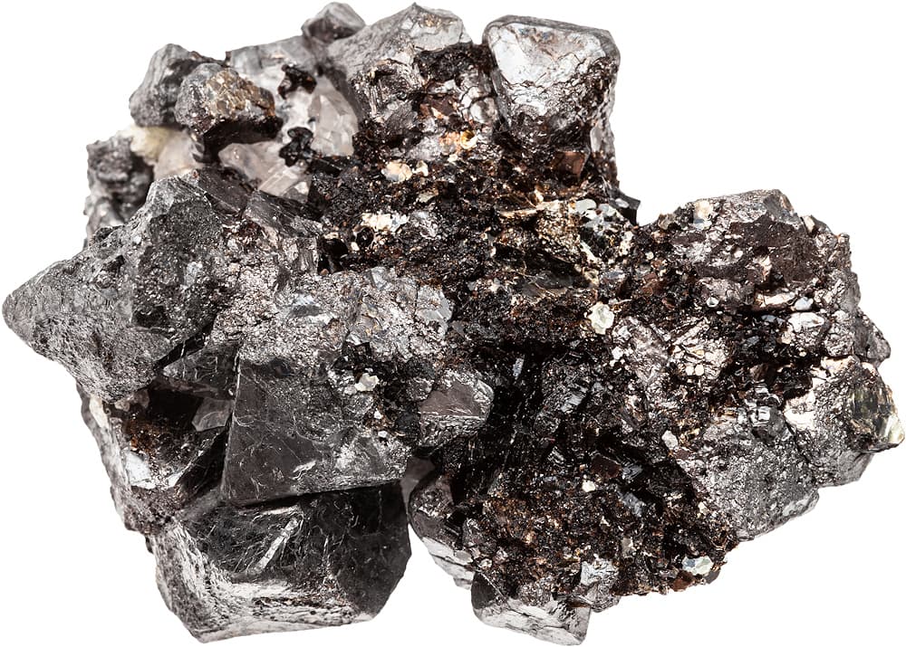 Magnétite naturelle (Fe₃O₄), composant principal du Satetsu (砂鉄) permettant de fabriquer le Tamagane (玉鋼) #Terressens Magnétite naturelle (Fe₃O₄), composant principal du Satetsu (砂鉄) permettant de fabriquer le Tamagane (玉鋼) #Terressens