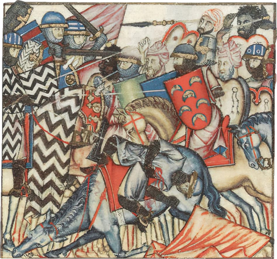 Chrétiens et Maures s'affrontent in manuscrit T.I.1 « codice Rico » (cantigas de Santa Maria) #Terressens