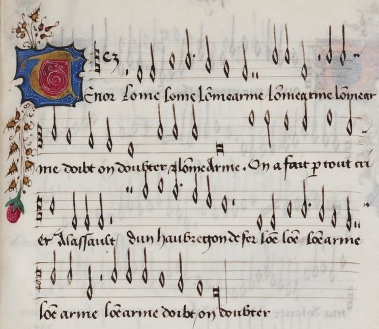in chansonnier Mellon (fin XVᵉ siècle - Beinecke Library, New Haven USA) #Terressens