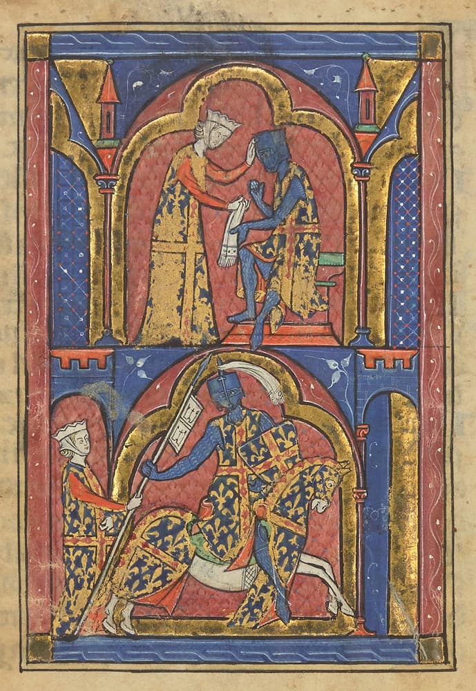 À ce tournoi(ement), mais que je sois armé. | J'irai promptement, Dame, si vous m'aimez. | folio 9r° - vers n°181 & 182 | #Terressens