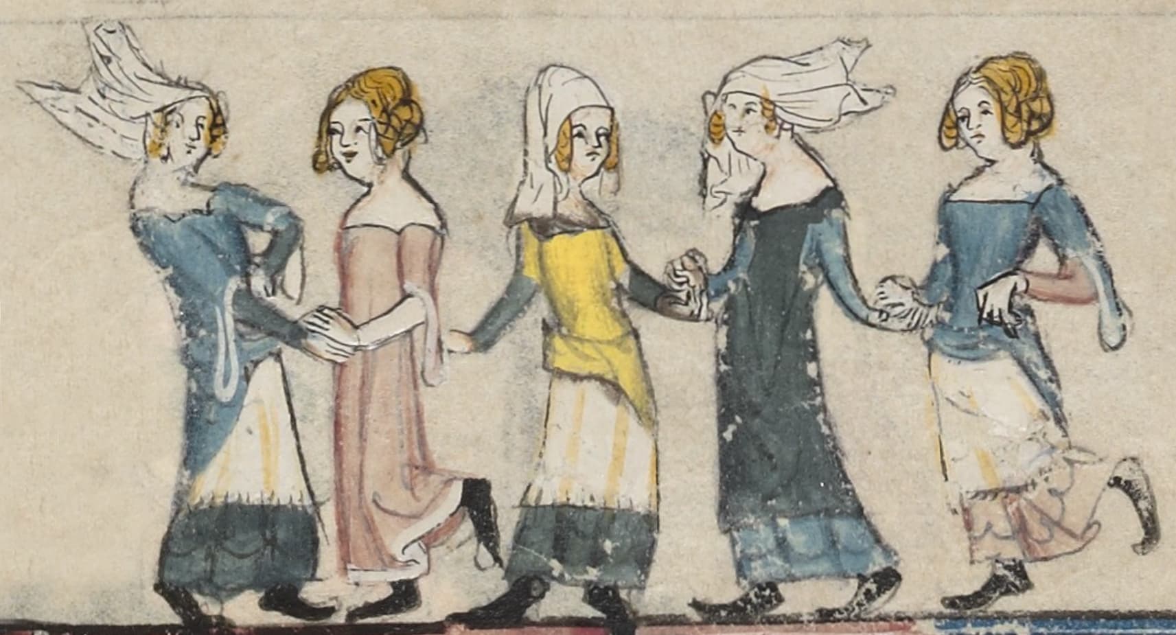« Les femmes restent seules » in Bodleian 264 folio 97v° #Terressens