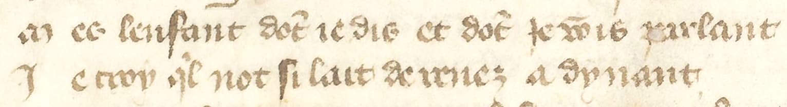« L'enfant dont je dis et dont je vais parlant, Je crois qu'il n'en fut de si laid de Rennes à Dinan » selon le trouvère Johannes Cuvelier in ARS 3141 f1v° #Terressens