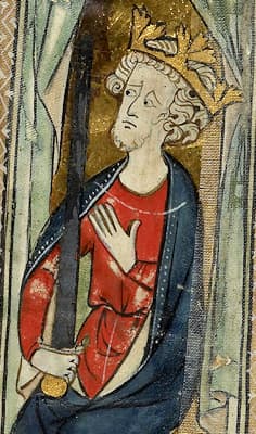 Édouard Premier in Coton ma Vitellius A XIII folio 6v  #Terressens