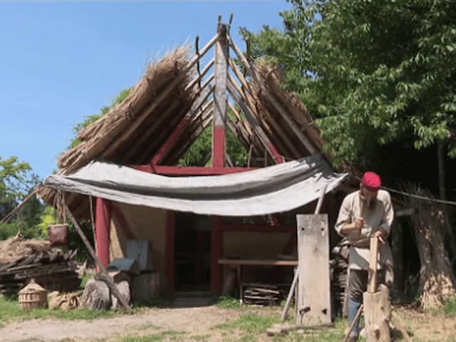 Bajo Rin: los entusiastas recrean un pueblo medieval