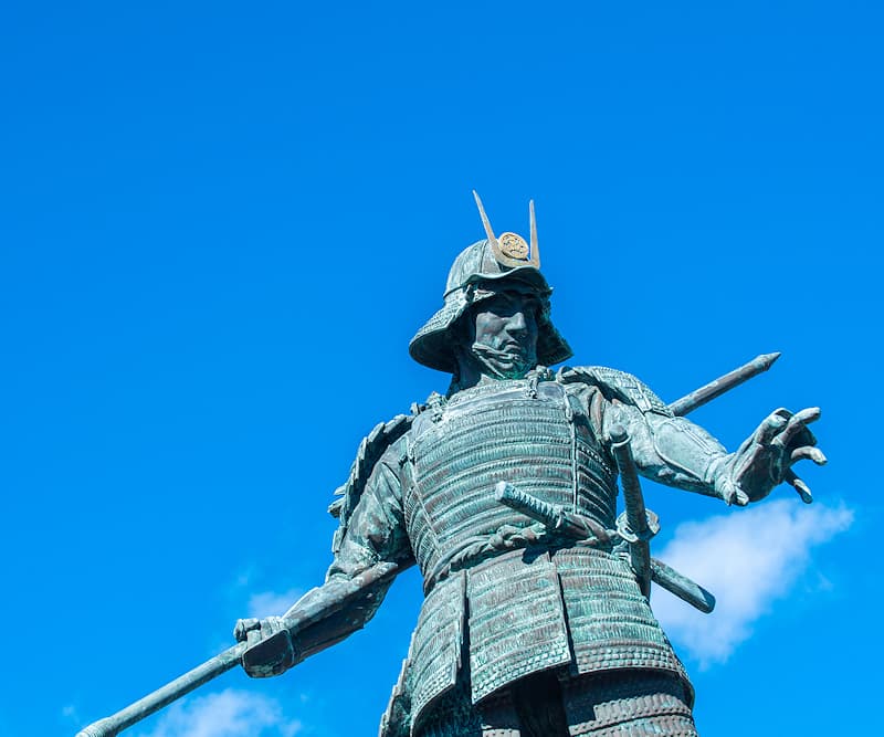 Statue de Chosokabe Motochika, Nagahama, Kōchi, Japon #Terressens (AdobeStock n° 319658013)