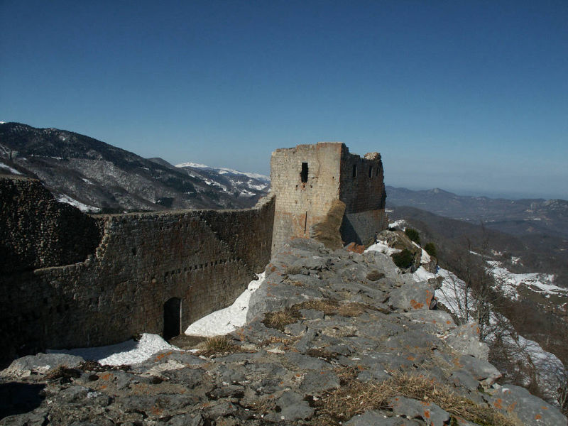 La forteresse de Montségur (Ariège)