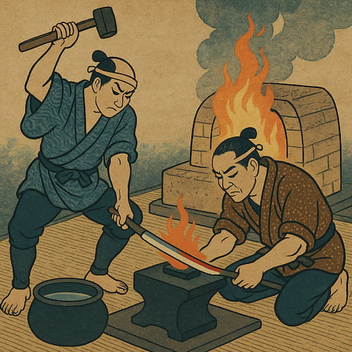 Le secret du katana : l’art du pliage de l’acier #Terressens Le secret du katana : l’art du pliage de l’acier #Terressens