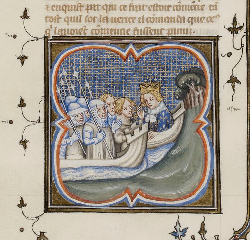 Embarquement pour la huitième croisade | BN Fr 2813 folio 298v | #Terressens