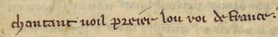 « Je vois la terre d'outremer en si grand péril  qu'en chantant je veux prier le roi de France » | BN Fr20050 folio 117 #Terressens