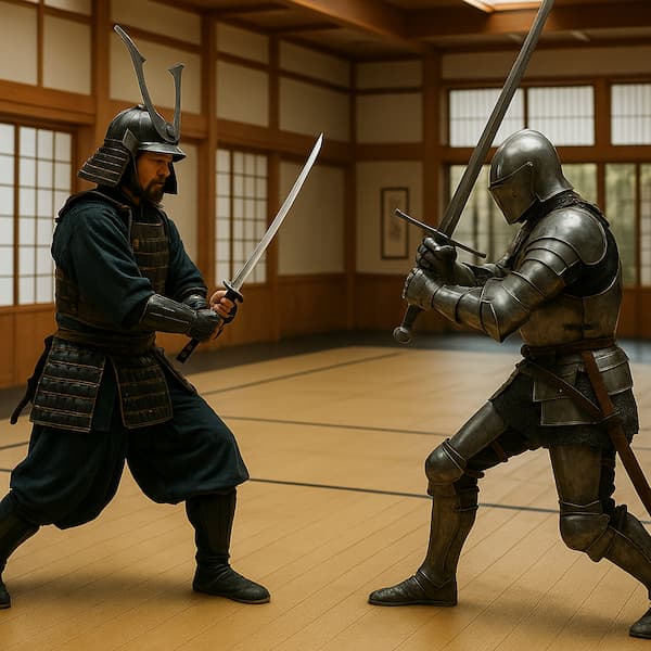 Le katana est-il surestimé ?
Les illustrations de cette rubrique sont créées à l’aide de l’intelligence artificielle, sous la direction de notre équipe éditoriale.
Cette technologie nous permet de donner vie à des scènes historiques ou légendaires, dans le respect de notre passion pour l’authenticité et l’imaginaire.
#Terressens, là où les récits prennent forme