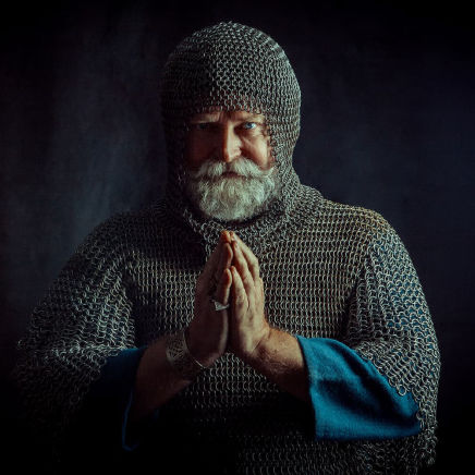 Chevalier templier en prière Chevalier templier en prière