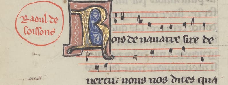 Roi de Navarre, sire de vertu [...] que j'aime et en qui je place mon espoir (K140) Arsenal 5198 n°140 - BN Fr845 folio 10v #Terressens